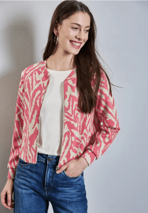 Chaqueta Street One Efecto Seda Con Estampado