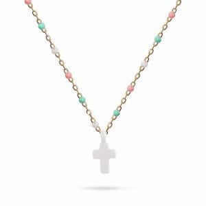 Collar Anartxy Cruz Latina Blanco
