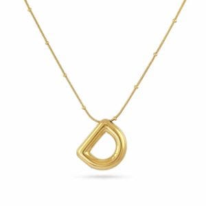 Collar Essentials Inicial D Dorado Anartxy