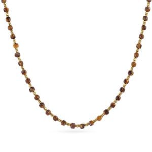 Collar extensible Spirit con piedras facetadas Cafe Anartxy