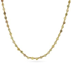Collar extensible Spirit con piedras facetadas Verde Claro Anartxy