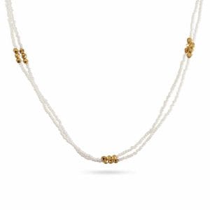 Collar Anartxy Handmade Vibes Blanco