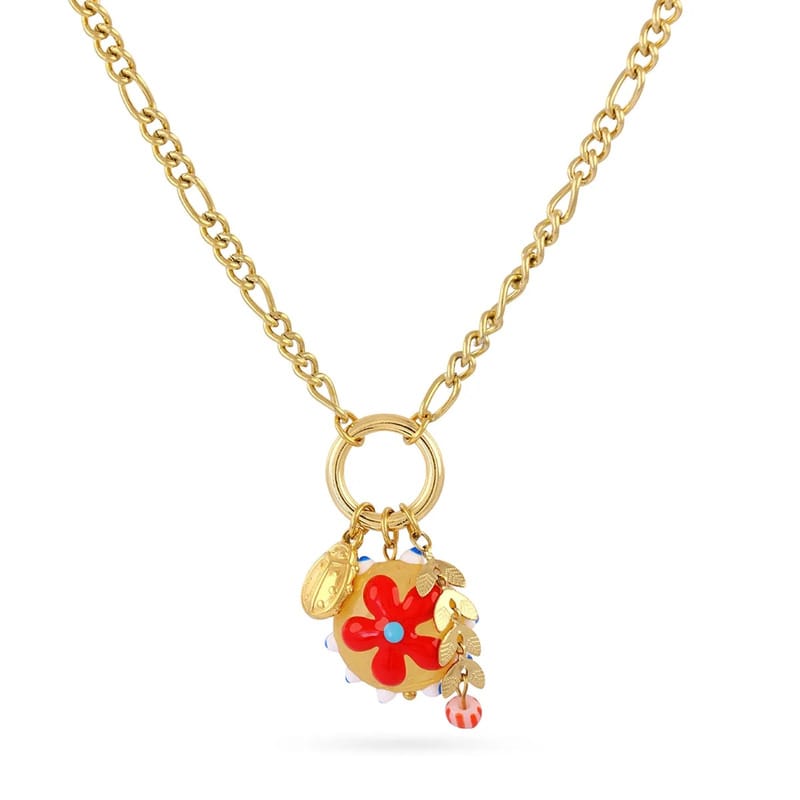 Collar Trencadis cadena flor multicolor Anartxy - Imagen 3