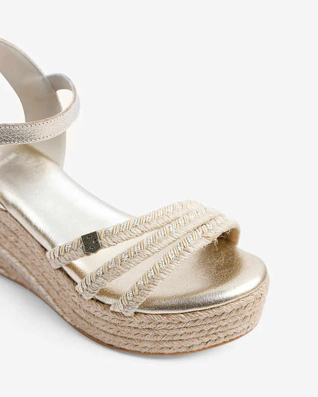 Cuña Albany Yute Oro Popa - Imagen 3