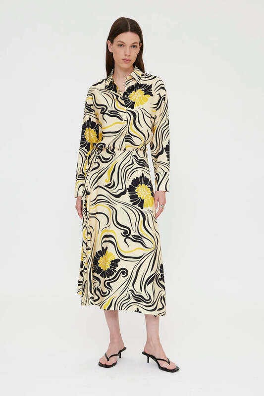 Falda midi con estampado Praga Wild Pony