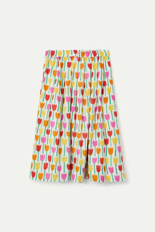 Falda midi con estampado Tulipa Compañia Fantástica - Imagen 3