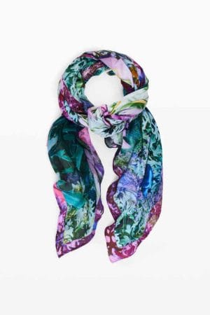 Foulard Desigual Garden Azul