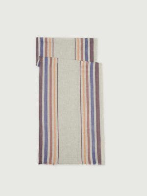 Fular con rayas tejidas Gris Nice Things