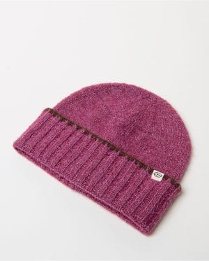 Gorro de punto con vuelta ancha Rosa Surkana