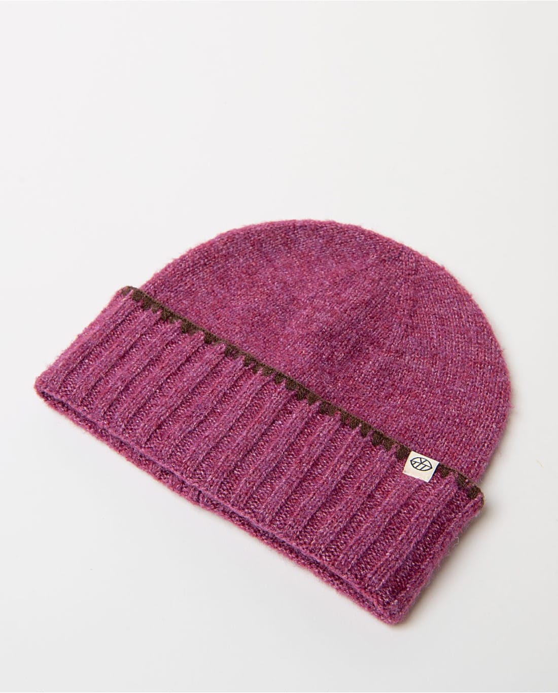Gorro de punto con vuelta ancha Rosa Surkana