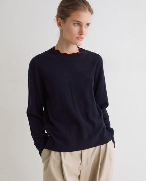 Jersey detalle contrastes Marino Yerse