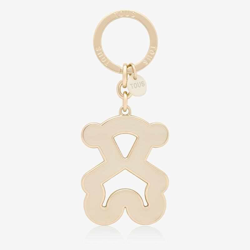 Llavero oso dorado y beige TOUS Bear