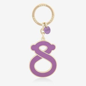 Llavero oso dorado y lila TOUS Infinity
