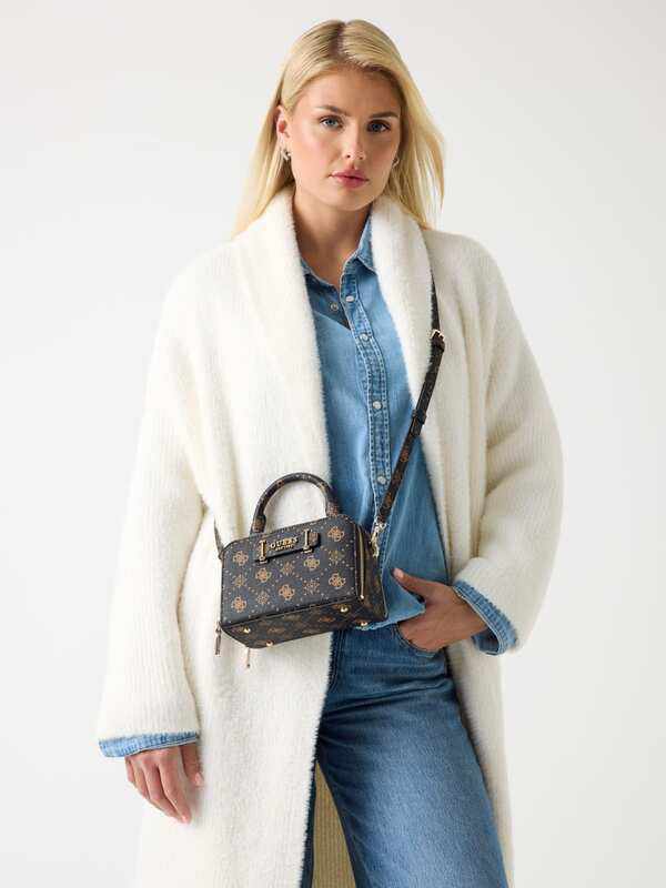Mini bolso Guess Silia con logotipo 4G Peony - Imagen 5
