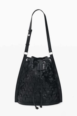Mochila Desigual trenzada negra