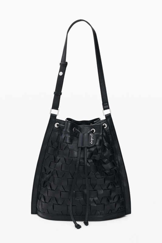 Mochila Desigual trenzada negra