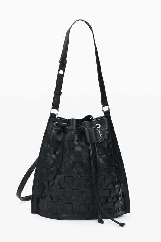 Mochila Desigual trenzada negra - Imagen 3