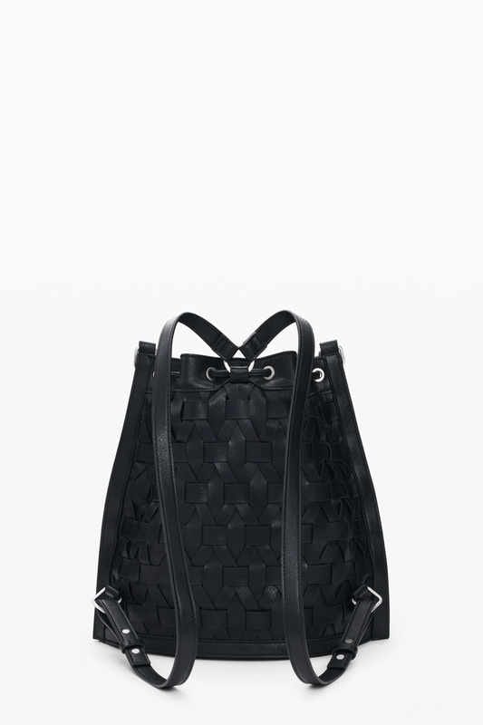 Mochila Desigual trenzada negra - Imagen 4