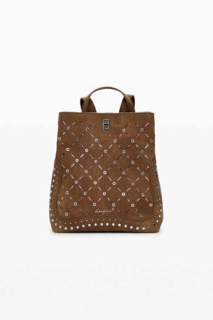 Mochila Desigual Troquelada Camel