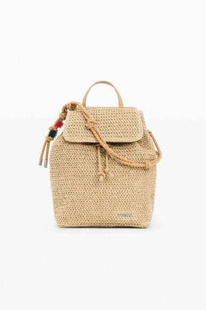Mochila pequeña rafia charms Desigual