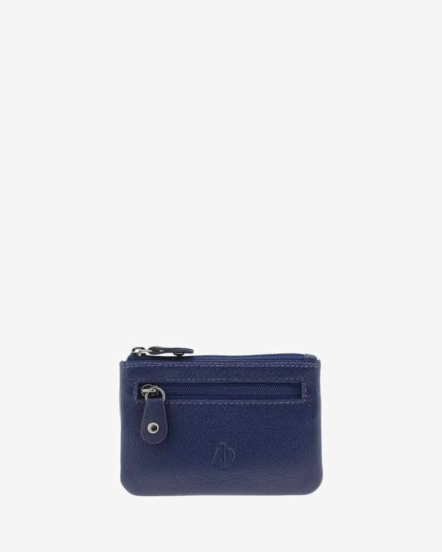 Monedero de piel Unisex Adapell Azul Marino