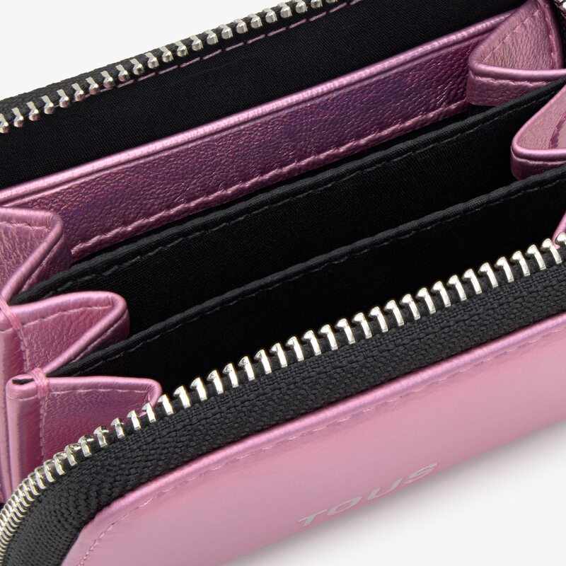 Monedero mediano rosa metalizado New Dorp Tous - Imagen 2
