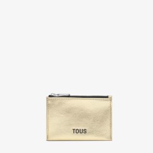 Monedero tarjetero dorado New Dorp Tous