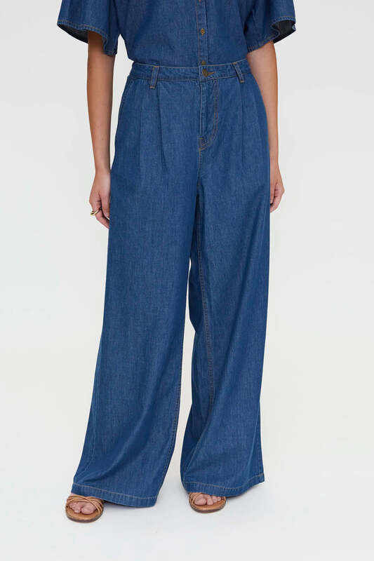 Pantalón 100% algodón chambray Wild Pony - Imagen 5