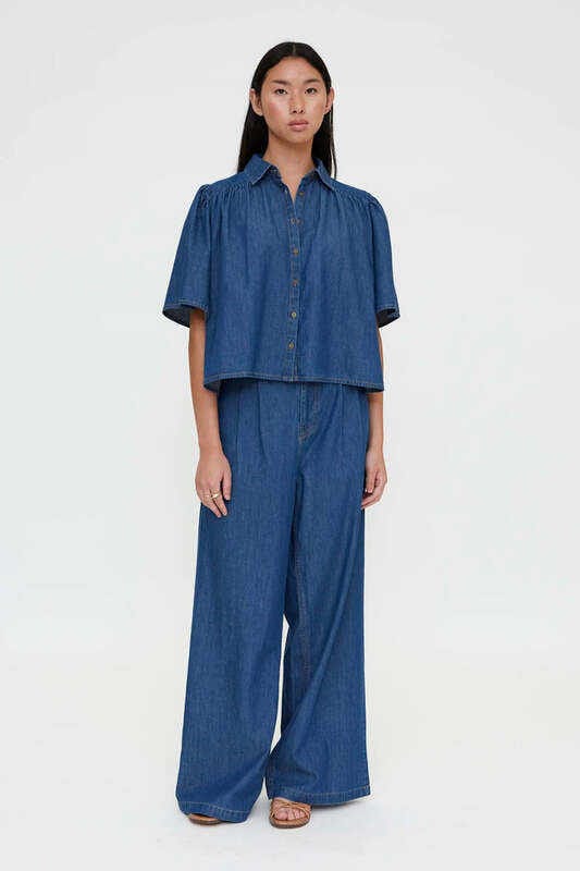 Pantalón 100% algodón chambray Wild Pony