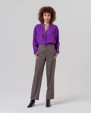 Pantalón chino de cuadros Cherry Surkana