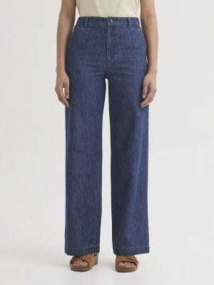 Pantalón denim con canesú y bolsillo Nice Things