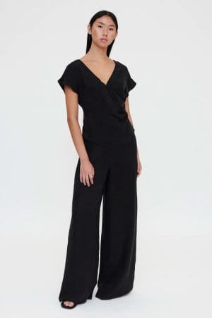 Pantalón fluido negro Wild Pony