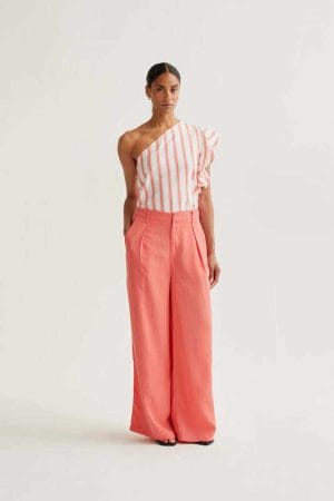Pantalón wide leg coral Wild Pony