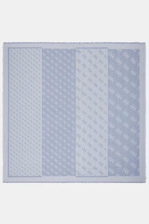 Pañuelo Lindsey Viscosa Kefiah logo Azul Guess