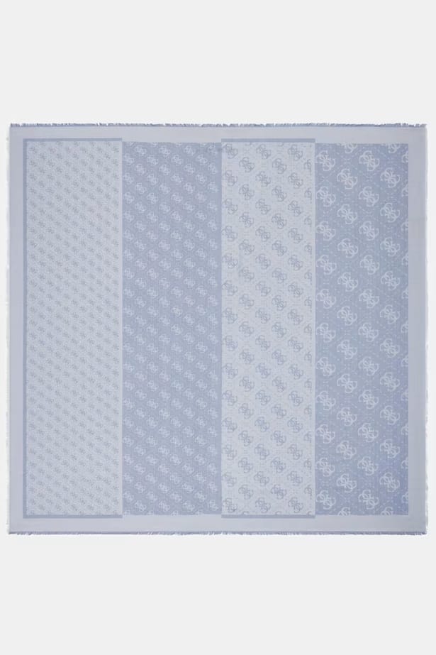 Pañuelo Lindsey Viscosa Kefiah logo Azul Guess