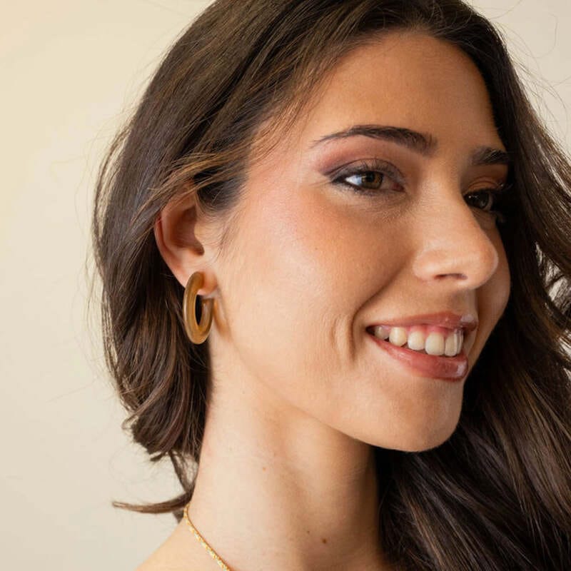 Pendientes Thalia Opal Anartxy Café - Imagen 2