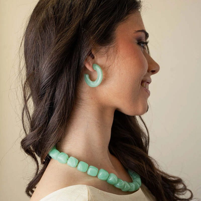 Pendientes Thalia Opal Anartxy Verde - Imagen 2