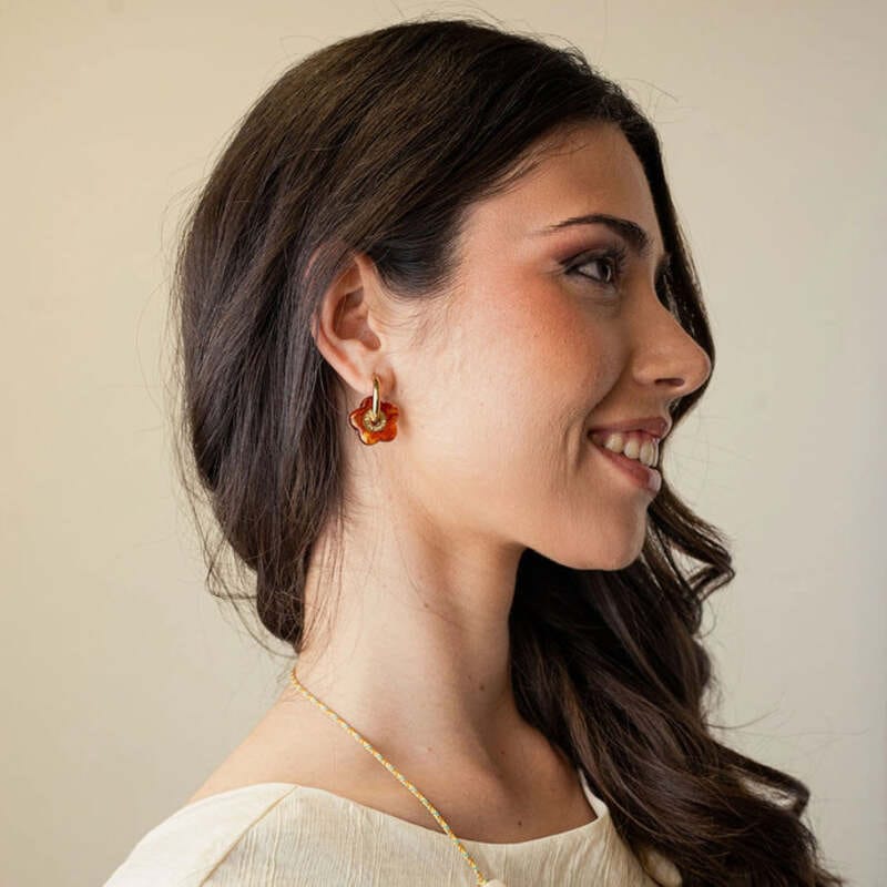 Pendientes Marbles Kavya Anartxy Café - Imagen 2