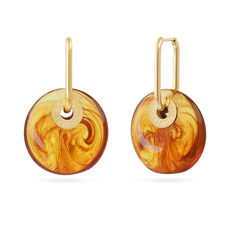 Pendientes Marbles Xyra Anartxy Café