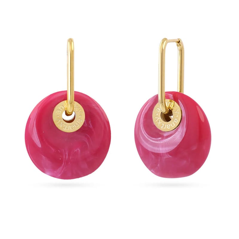 Pendientes Marbles Xyra Anartxy Rosa
