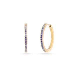 Pendientes Sparkle Zirelle Anartxy dorado azul