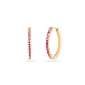 Pendientes Sparkle Zirelle Anartxy dorado rosa