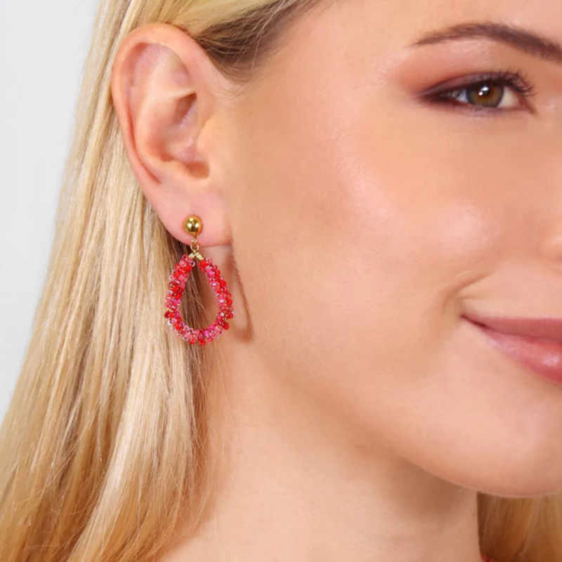 Pendientes Anartxy Spirit Lull Rojo - Imagen 2