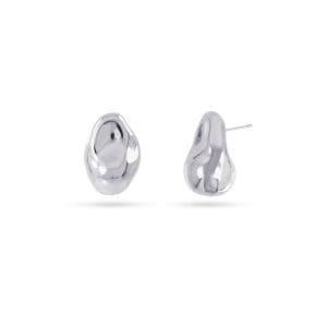 Pendientes Anartxy  Waves Core plateado