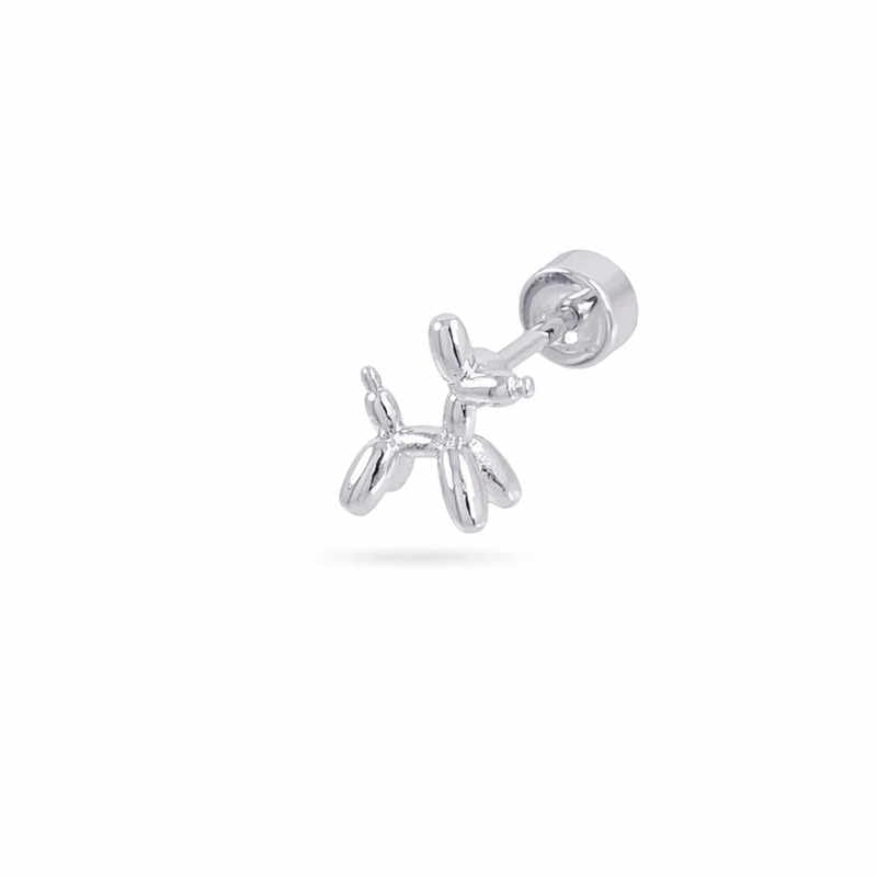 Piercing Poodle Anartxy plateado - Imagen 2