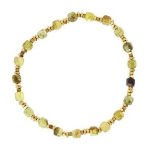 Pulsera elástica Spirit piedras facetadas Verde Claro Anartxy