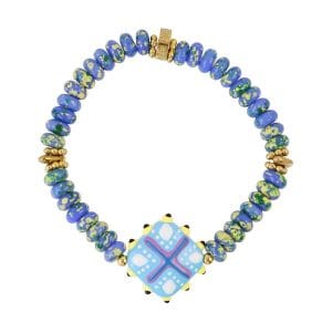 Pulsera elástica Trencadis mosaic Azul Anartxy
