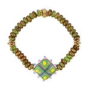 Pulsera elástica Trencadis mosaic Verde Lima Anartxy