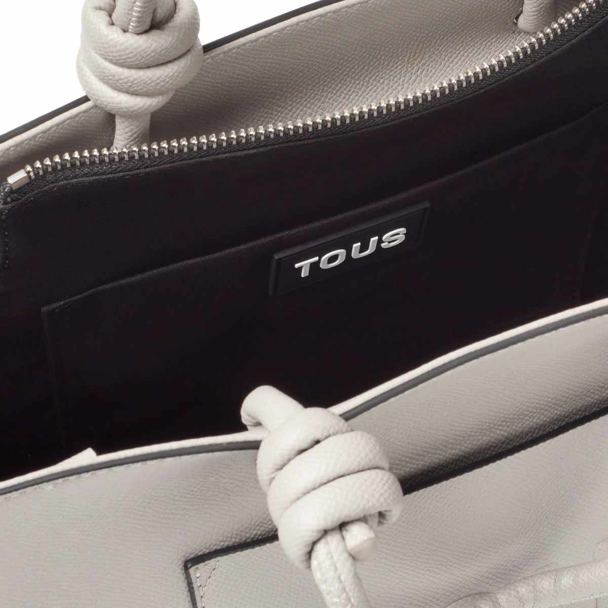Bolso Shopper Tous Mediano Amaya Gris - Imagen 6