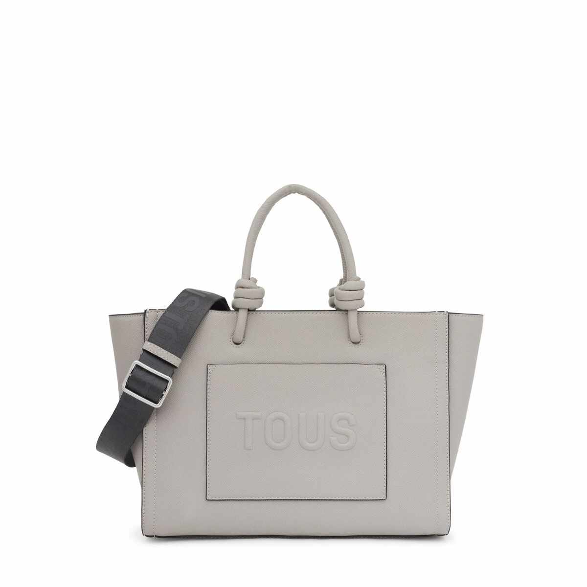 Bolso Shopper Tous Mediano Amaya Gris